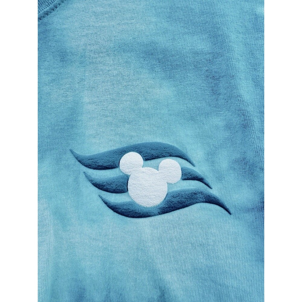 Disney Cruise Line Castaway Cay Spirit Jersey S Blue Tie Dye Bahamas Mickey - Picture 6 of 9